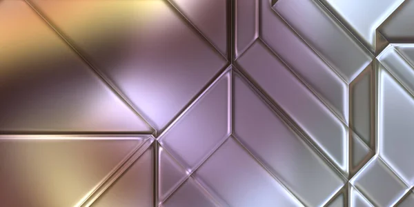 Metallic Panels Texture Colorful Glossy Abstract Wallpaper Geometric Technological Bright — Stock Photo, Image