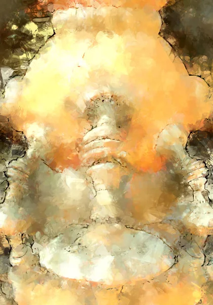 Tuval üzerinde etkileyici fırçalanmış resim. Soyut doku. 2D çizim. Geniş fırça darbeleri. Modern dijital sanat. Çağdaş fırça. Modern ifade. Popüler biçim boyanmış resim.