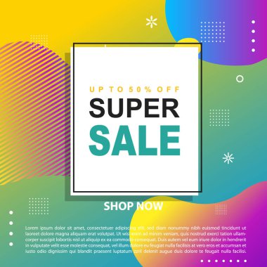 Flash Satış Destekleyici Sancak Şablonu Tasarım Özel teklif indirimli bayrak, akışkan, sıvı gradyan vektör