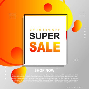 Flash Satış Destekleyici Sancak Şablonu Tasarım Özel teklif indirimli bayrak, akışkan, sıvı gradyan vektör