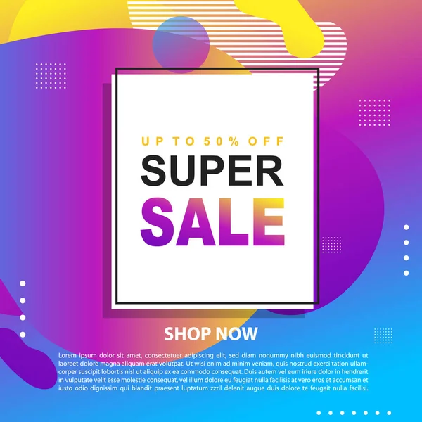 Flash Sale Promotion Banner Template Design 스페셜은 플래카드 기울기 벡터를 — 스톡 벡터