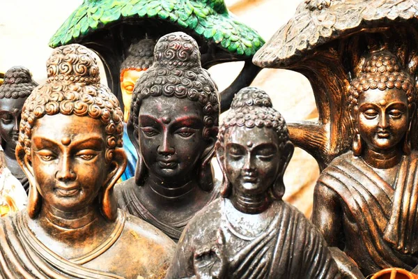 Buddha Szobor Béke Jelképe Buddha Sok Buddha Szobor — Stock Fotó