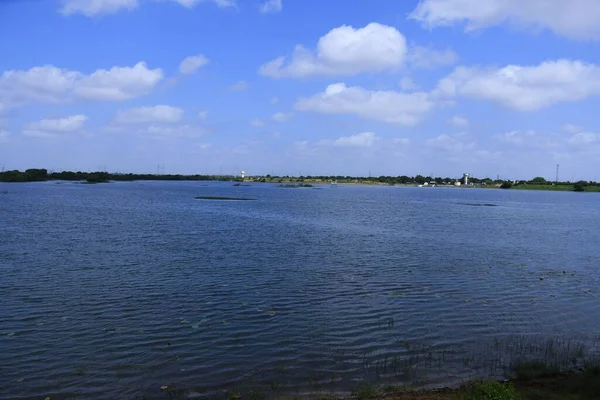 Lake India Kutch Gujarat Blue Water — Stock Photo, Image