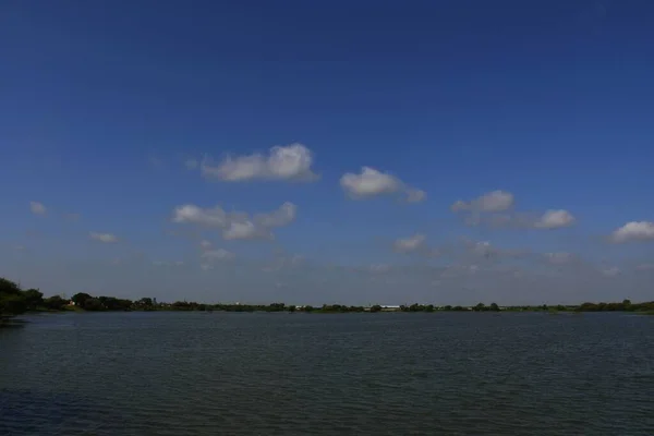 Lac Inde Kotch Gujarat Eau Bleu — Photo