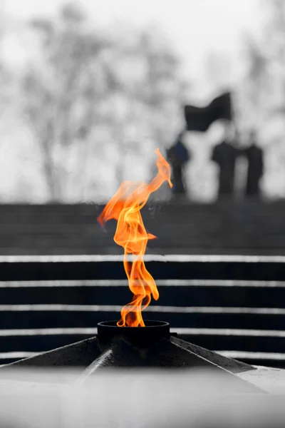 Flame of an eternal flame — Stock Photo, Image