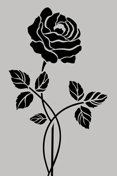 Gül çiçek opak cam