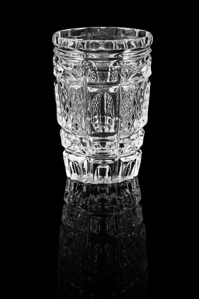 Crystal glass with reflection — Stock Photo, Image