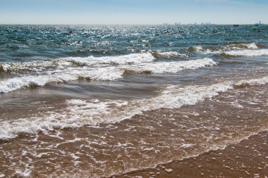Çin'de sarı deniz kıyısı