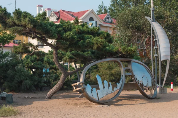 Çin'de sarı deniz kıyısı