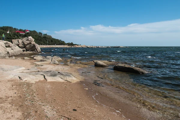Çin'de sarı deniz kıyısı