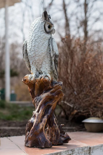 フクロウの彫刻 — ストック写真