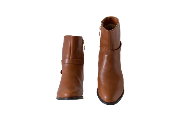 Women's brown boots — Stock Photo, Image