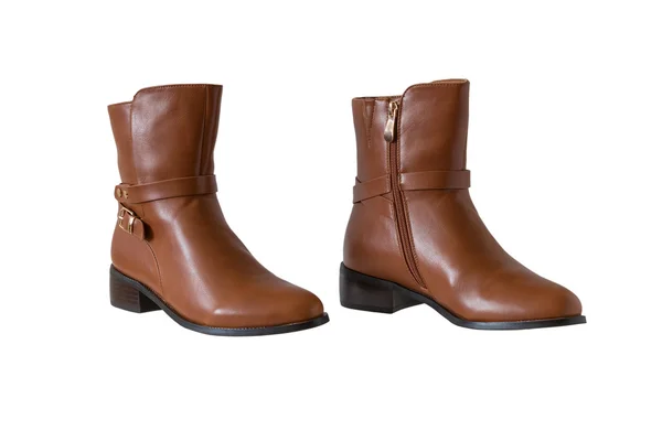 Women's brown boots — Stock Photo, Image