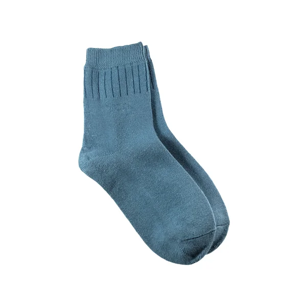 Children's blue socks — Stock Photo, Image