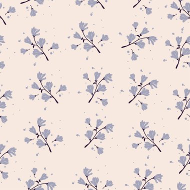 Egzotik yaz çiçeklerinin kusursuz deseni çiçek ve yapraklı vektör deseni moda baskıları için zarif bir şablon. Trend Kumaş moda tasarımları.