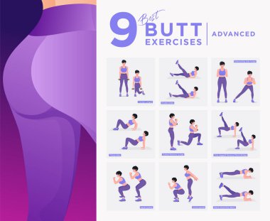 Heart shape bum popular exercises