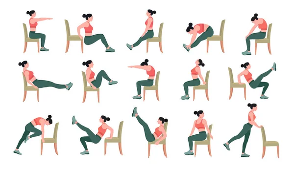 100,000 Chair exercises Vector Images
