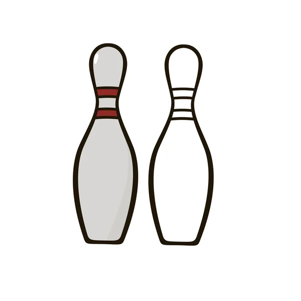 Bowling käglor — Stock vektor