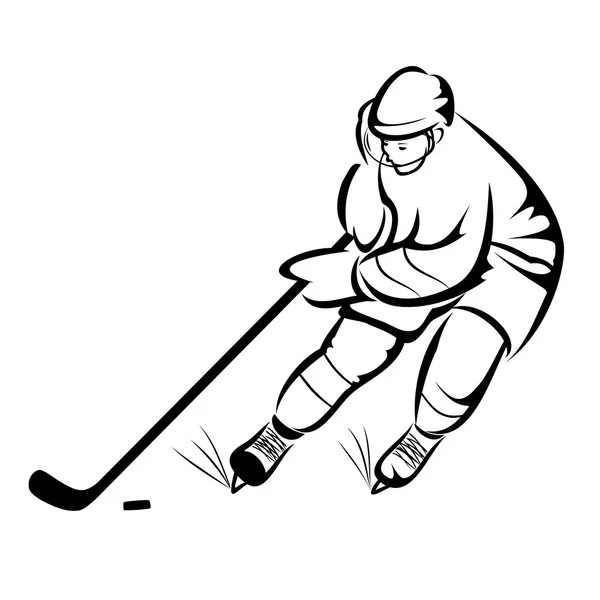 IJshockeyspeler — Stockvector