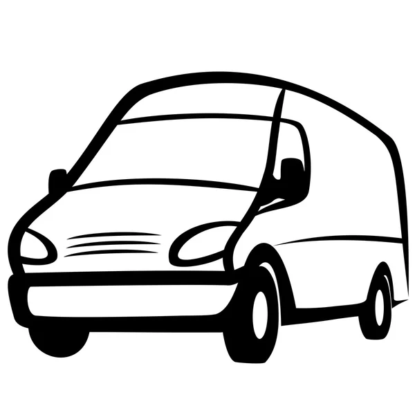 Camionnette commerciale — Image vectorielle