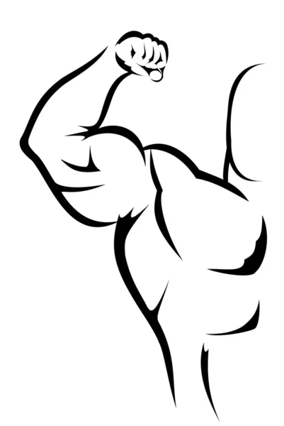 Bodybuilding ontwerp — Stockvector