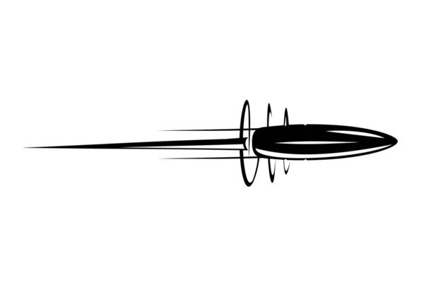 Geschossflug — Stockvektor