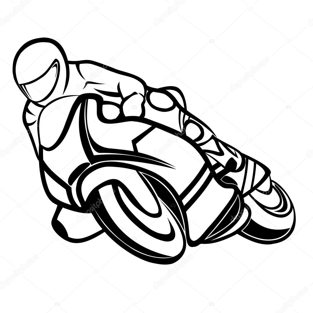 Motorbike rider — Stock Vector © fxm73 #64000095