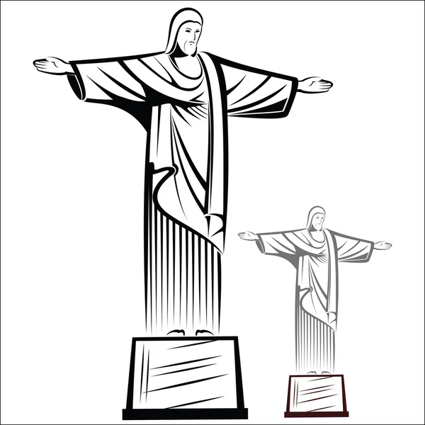 Christ the redeemer — Stock Vector