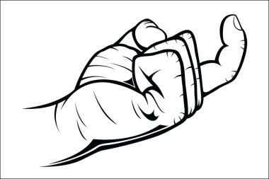 Hand gestures - Come here clipart