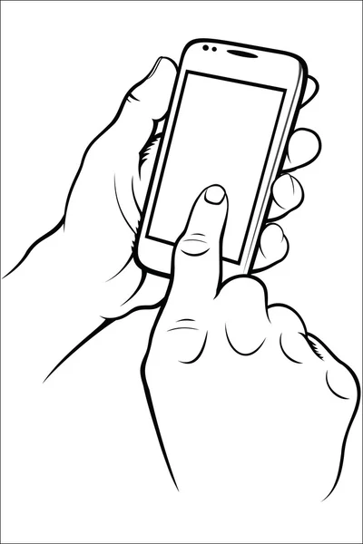 Handtelefoon — Stockvector