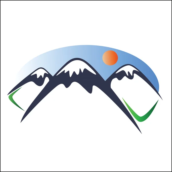 Logo montagne 2 — Image vectorielle