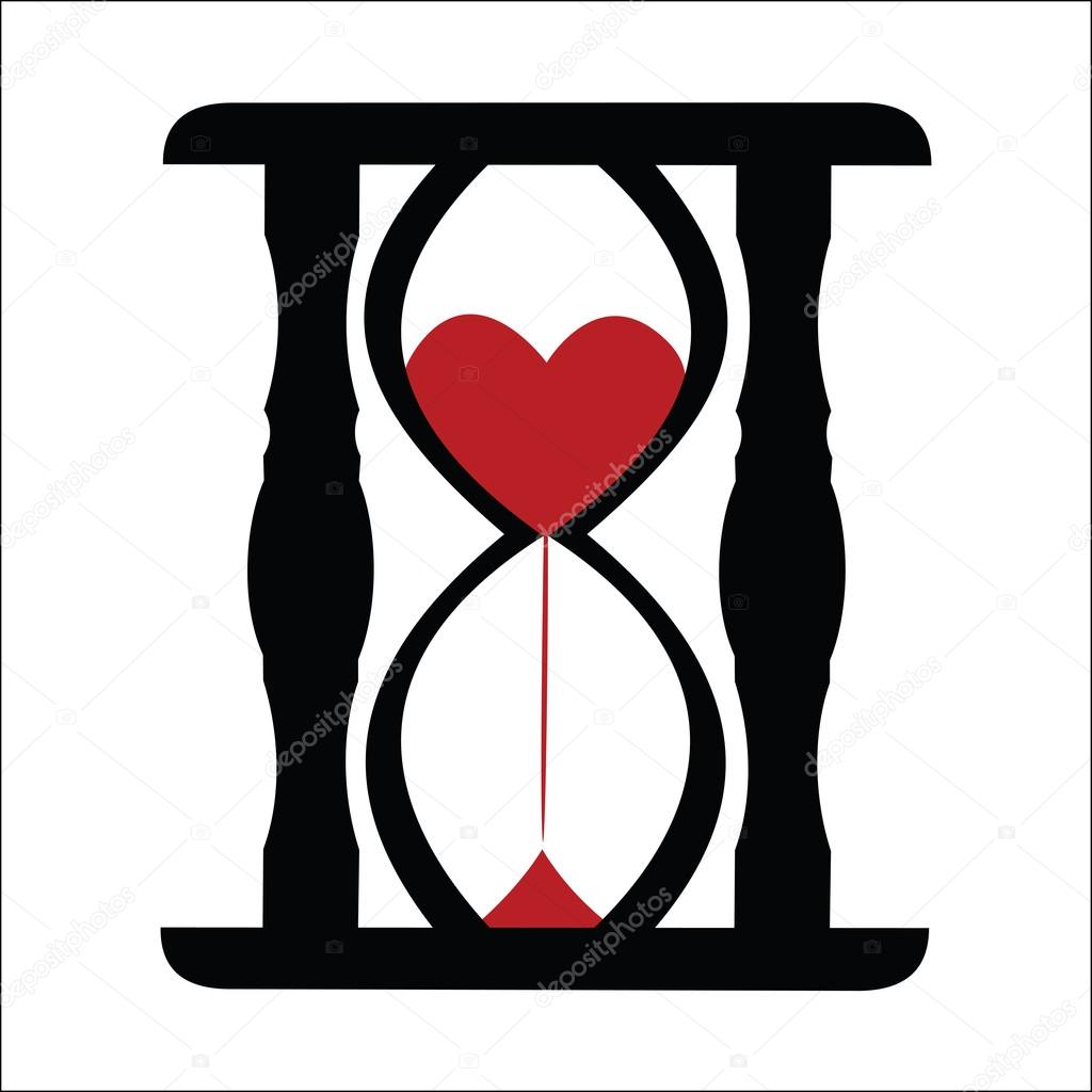 Hearts in Sand Clock