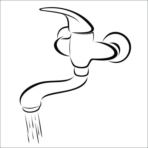 Robinets de salle de bains — Image vectorielle