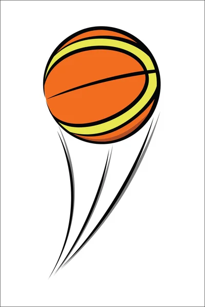 Bosquejo del balón de baloncesto — Vector de stock