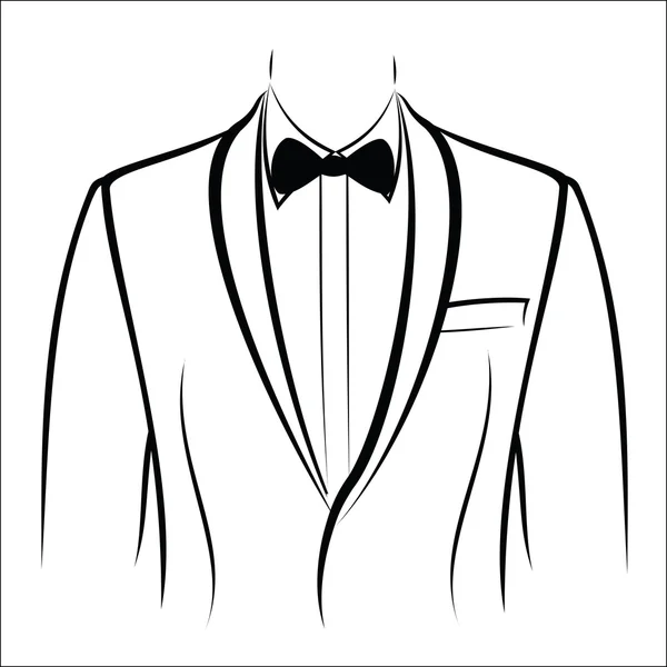 Ceket ve kravat — Stok Vektör