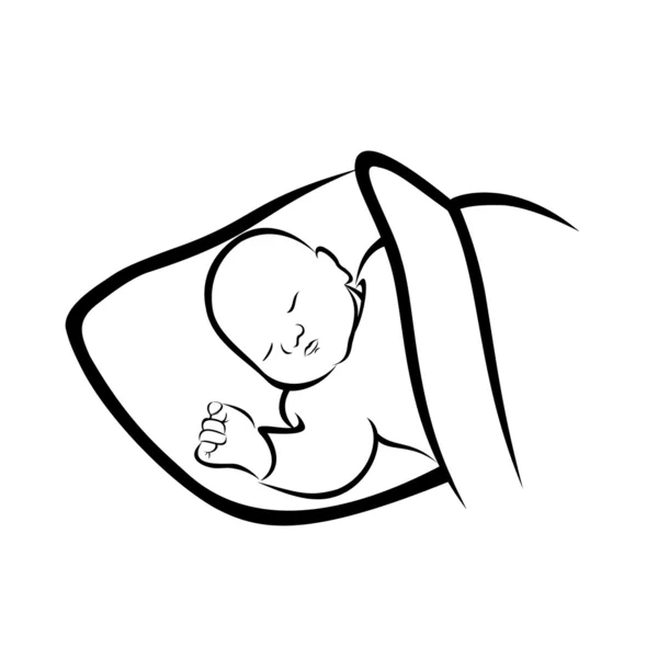 Bebe Endormi Cutie Minuscule Stock Photo