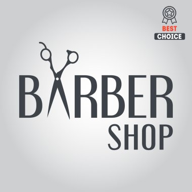 Logo, simge veya logo için Berber Dükkanı