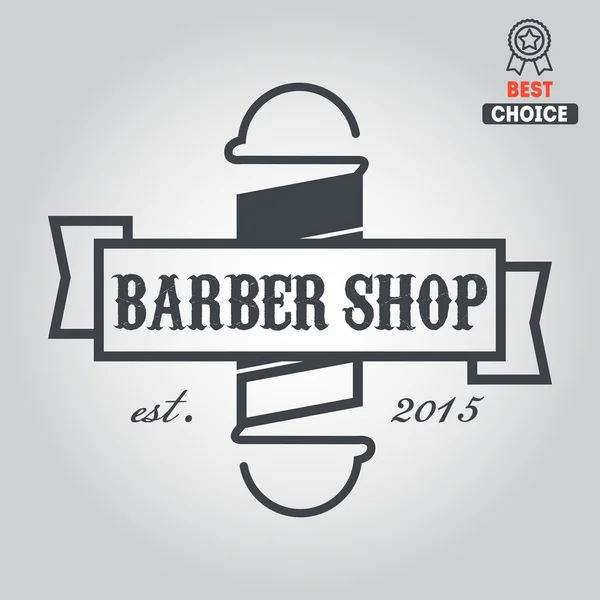 Logotipo, ícone ou logotipo para barbearia — Vetor de Stock