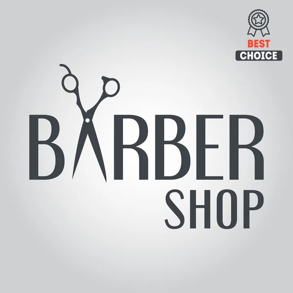 Logotipo, ícone ou logotipo para barbearia —  Vetores de Stock