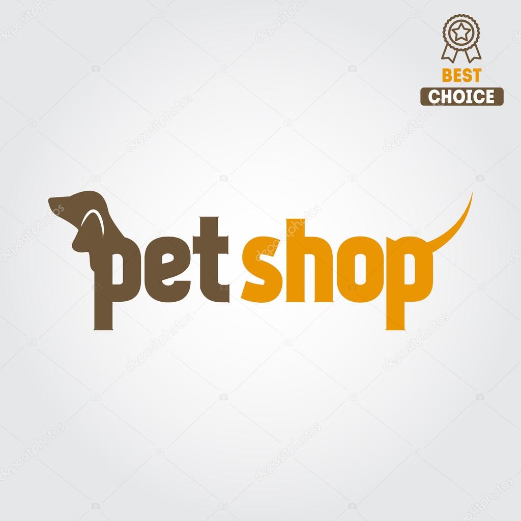 Logo for pet shop or veterinary clinic