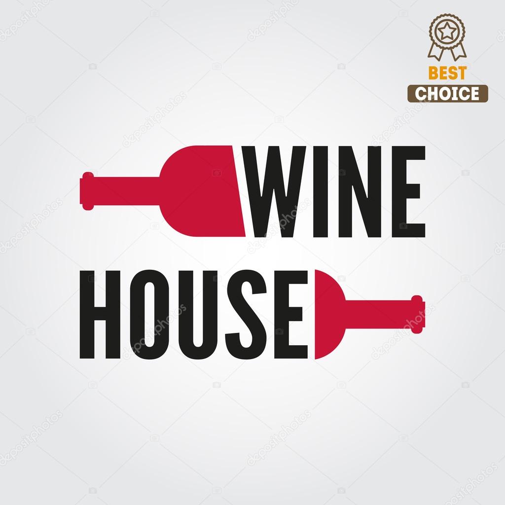 Badge or label for wine, winery or wine house