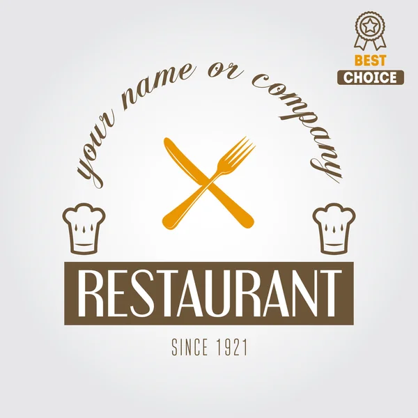 Restaurant labels set. Vector — Stock Vector © Vasilev_Ki #24906949