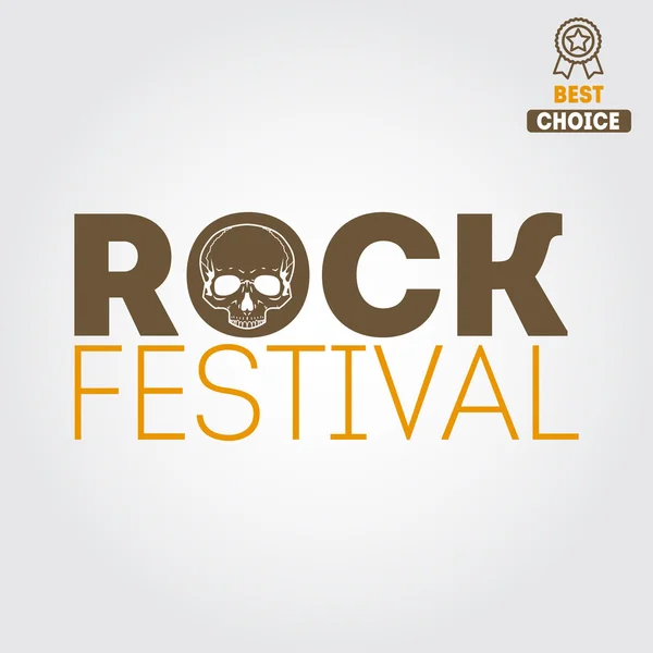 ロック フェスティバル、音楽の演奏やギター パーティーのためのビンテージのロゴ、バッジ、エンブレムやロゴ要素のセット — ストックベクタ