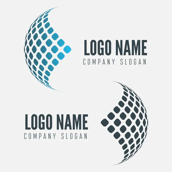 Soyut web simgesi, globe tasarlamak vektör logosu