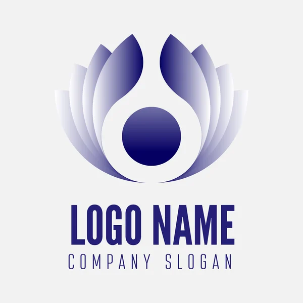 Абстрактный логотип, этикетка, значок или логотип для бизнеса, корпорации или сети — стоковый вектор
