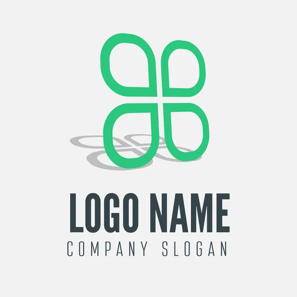 Absztrakt logo, címke, jelvény, jelkép, vagy emblémát elem, üzleti, társasági vagy webes — Stock Vector