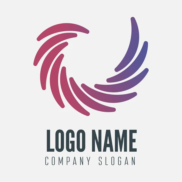 İş, şirket veya web için soyut logosu, etiket, rozet, amblem veya logo öğe — Stok Vektör