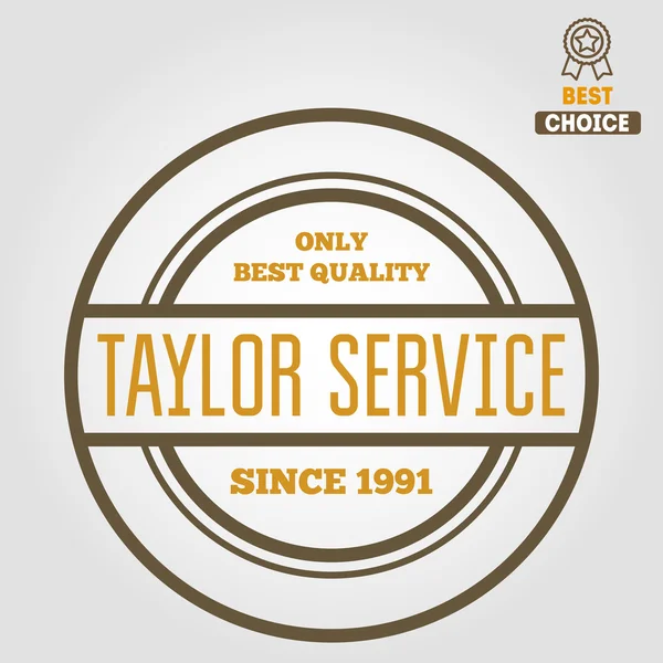 Vintage logo, badge, emblem or logotype elements for taylor — ストックベクタ