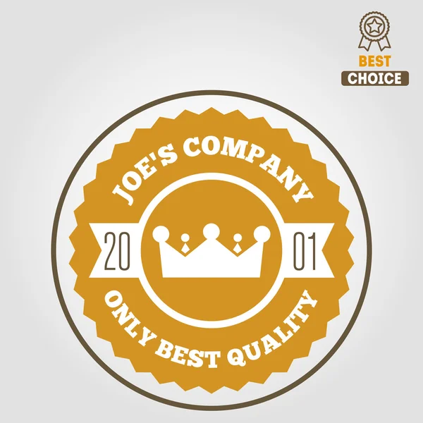 Vintage logo, badge, emblem or logotype elements at background — 스톡 벡터