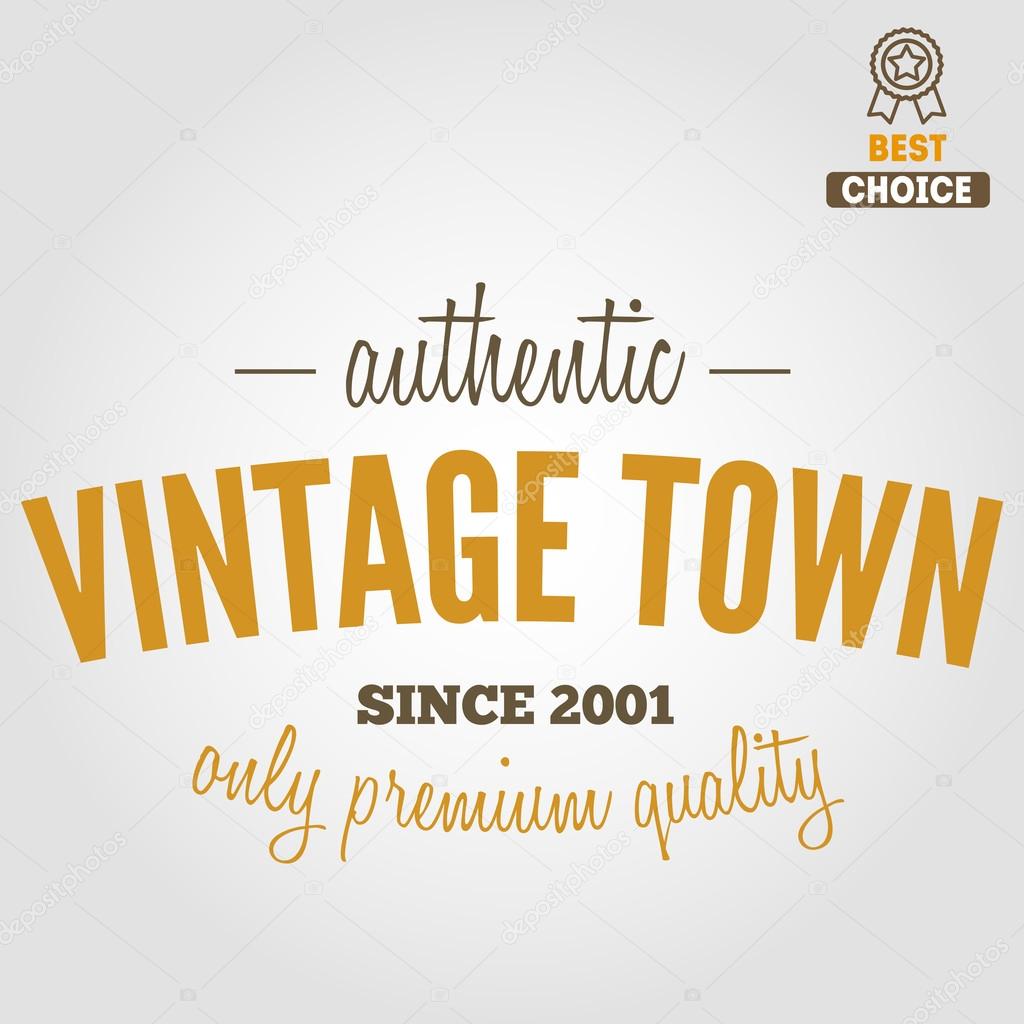 Vintage logo, badge, emblem or logotype elements at background